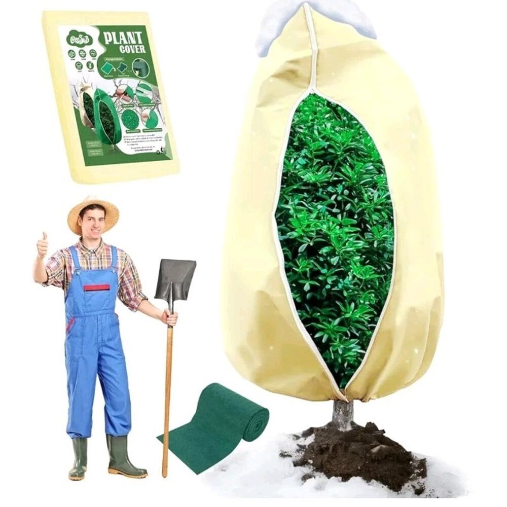 3 Packs Plant Covers Freeze Protection-48”×78” Large Tree Covers Frost Pro New